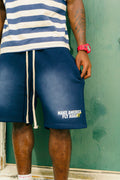 NAVY WASH SHORTS